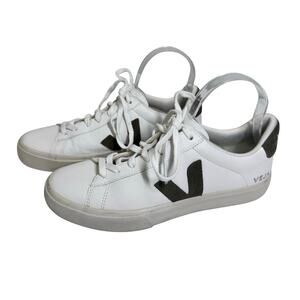 VEJA Sneaker‎ Tennis Shoes 8 Esplar All Leather Lace Up Gray Eco Friendly Sporty